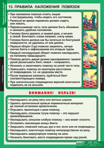 Правила наложения повязок