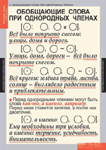 Обобщающие слова при однородных членах